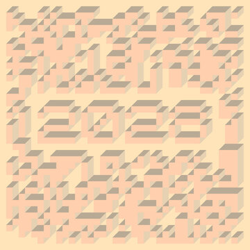 2028 Implementation of Edward Zajec &ldquo;Il Cubo&rdquo; from 1971. Essentially a Truchet tile set of 8 tiles and rules for placement art illustration