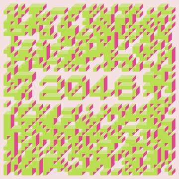 2046 Implementation of Edward Zajec &ldquo;Il Cubo&rdquo; from 1971. Essentially a Truchet tile set of 8 tiles and rules for placement art illustration