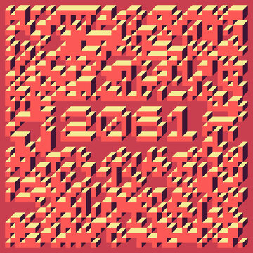 2061 Implementation of Edward Zajec &ldquo;Il Cubo&rdquo; from 1971. Essentially a Truchet tile set of 8 tiles and rules for placement art illustration