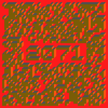 2071 Implementation of Edward Zajec &ldquo;Il Cubo&rdquo; from 1971. Essentially a Truchet tile set of 8 tiles and rules for placement art illustration