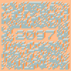 2097 Implementation of Edward Zajec “Il Cubo” from 1971. Essentially a Truchet tile set of 8 tiles and rules for placement art illustration