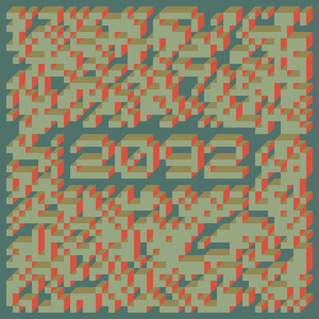 2092 Implementation of Edward Zajec &ldquo;Il Cubo&rdquo; from 1971. Essentially a Truchet tile set of 8 tiles and rules for placement art illustration