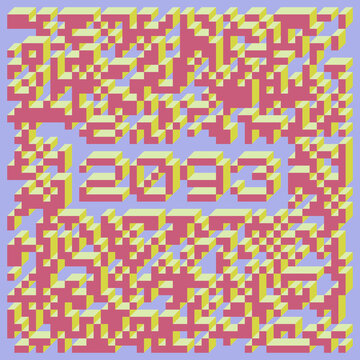 2093 Implementation of Edward Zajec &ldquo;Il Cubo&rdquo; from 1971. Essentially a Truchet tile set of 8 tiles and rules for placement art illustration