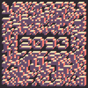 2093 Implementation of Edward Zajec &ldquo;Il Cubo&rdquo; from 1971. Essentially a Truchet tile set of 8 tiles and rules for placement art illustration