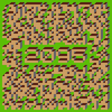 2095 Implementation of Edward Zajec &ldquo;Il Cubo&rdquo; from 1971. Essentially a Truchet tile set of 8 tiles and rules for placement art illustration