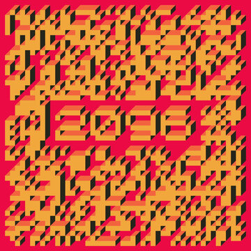 2096 Implementation of Edward Zajec &ldquo;Il Cubo&rdquo; from 1971. Essentially a Truchet tile set of 8 tiles and rules for placement art illustration
