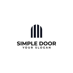 Simple Door Gate Window Repair Wood Template Vector