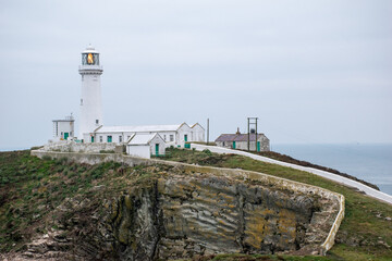 Fototapeta na wymiar South Stack Lighthouse on Anglesey Island, north Wales, UK
