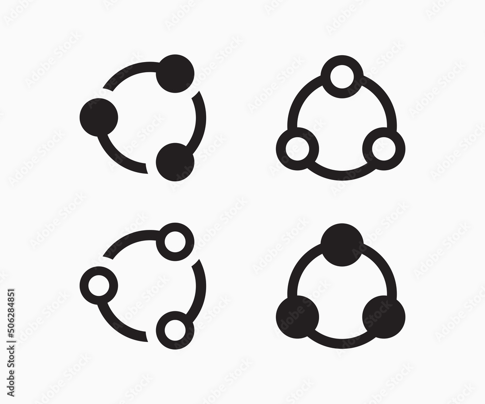 Poster share button vector template. share icon symbol design.