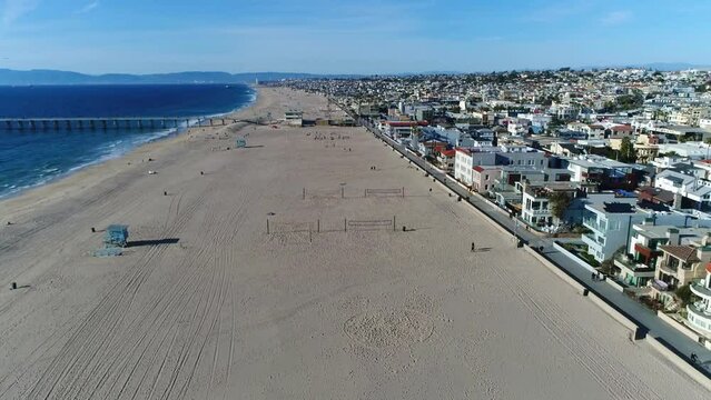 Hermosa Beach, California, Pacific Coast, Amazing Landscape, Aerial View