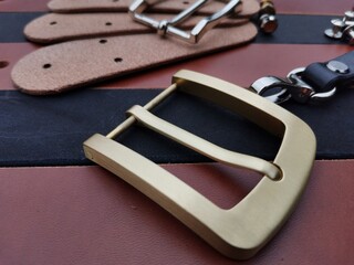 leather belt buckle
