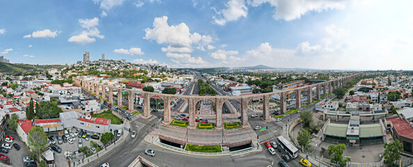 Los arcos de la ciudad de Santiago de Querétaro, México.