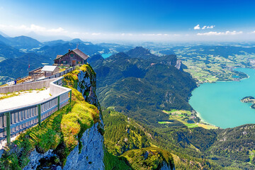 Berghütte Himmelspforte über dem Salzkammergut, Österreich