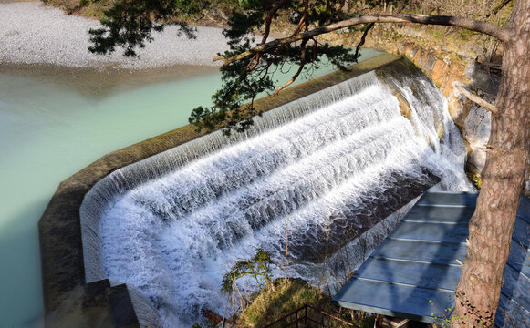 Lechfall bei F&uuml;ssen im Allg&auml;u, bayern, deutschland