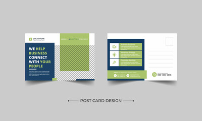 Corporate Professional Business Postcard Design, Corporate postcard template design. Event Card Design, Direct Mail EDDM Template, Invitation Design, Print Ready Corporate Professional Business