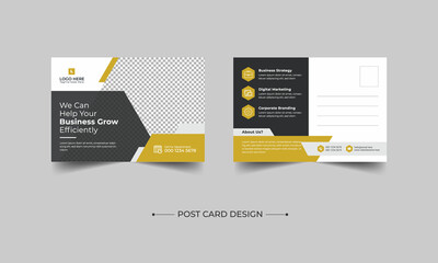 Corporate Professional Business Postcard Design, Corporate postcard template design. Event Card Design, Direct Mail EDDM Template, Invitation Design, Print Ready Corporate Professional Business