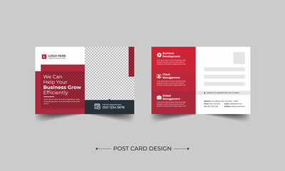 Corporate Professional Business Postcard Design, Corporate postcard template design. Event Card Design, Direct Mail EDDM Template, Invitation Design, Print Ready Corporate Professional Business
