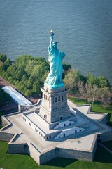 The statue of Liberty in Manhattan, New York City in USA