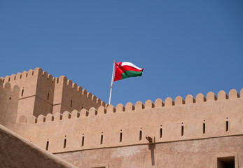 Hazm castle in Rustaq in Oman - obrazy, fototapety, plakaty
