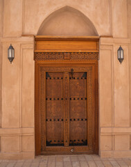 door in Hazm castle in Rustaq in Oman
