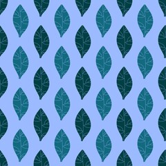 Floral seamless leaves branches pattern for fabrics and packaging and gifts and linens and kids and wrapping paper