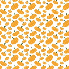 Halloween seamless cute pumpkins pattern for textiles and packaging and gifts and kids and wrapping paper