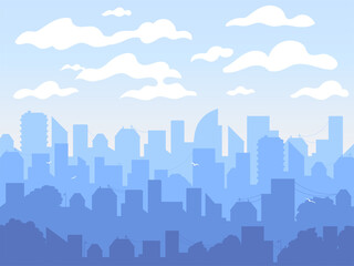 Cityscape city urban landscape vector illustration.