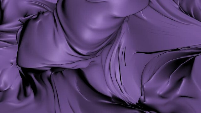 Moving 3d texture of liquid. Motion. Dense liquid randomly move in waves. Background of dense swirling liquid with distortions