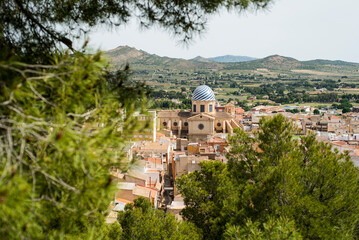 Old church and basilica of the Purisima in the city of Yecla, Murcia - 506298667