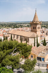 Fototapeta na wymiar Old church and basilica of the Purisima in the city of Yecla, Murcia
