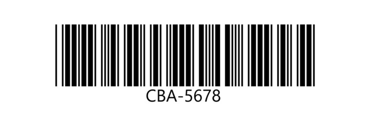 Linear vector bar code template. Barcode pattern.