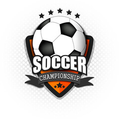 Obraz premium Soccer logo template design