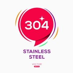 Creative (Stainless steel Grade 304) Icon, Vector sign.