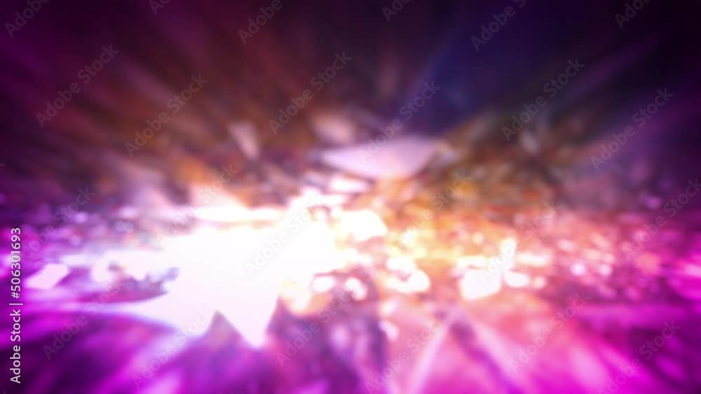 Aufkleber pink abstract sparkling and flickering gems reflection bg - loop video