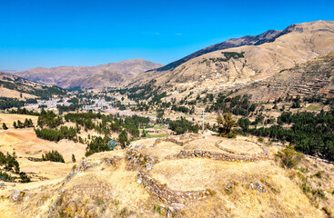 Fototapeta na wymiar Machu Pitumarca, an ancient Incas town in the Cusco region of Peru