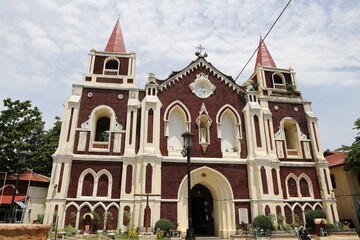 Fototapeta na wymiar Pfarrkirche Sankt Augustin in Bantay, Provinz Ilocos Süd, Philippinen