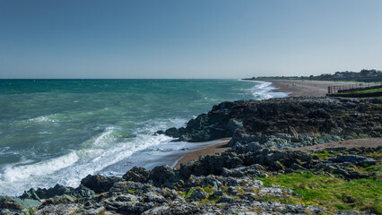 Greystones Beach, County Wicklow, Ireland.