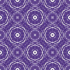 Medallion seamless pattern. Purple symmetrical