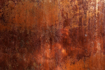Orange Metal rusty background, Metal grunge texture. Copper plate texture, brushed orange metal...