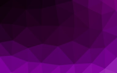 Dark Purple vector triangle mosaic cover.