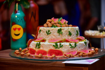 cake with cheese and guava
