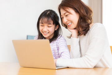 親子とパソコン