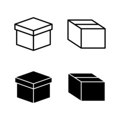 Box icons vector. box sign and symbol, parcel, package