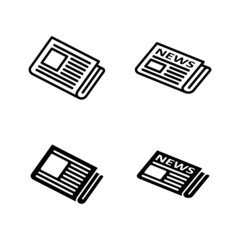 Newspaper icons vector. news paper sign and symbolign