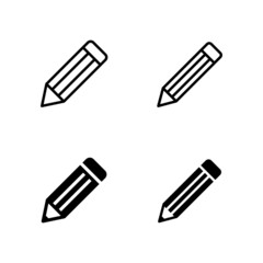 Pencil icons vector. pen sign and symbol. edit icon vector