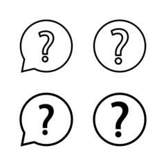 Question icons vector. question mark sign and symbol