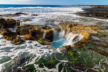 Pele's Well on The Kona Coast, Hawaii Island, Hawaii, USA