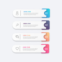 Infographic business banner template design. - Vector.