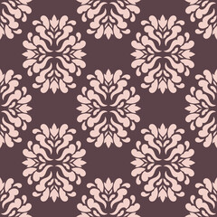 Damask seamless pattern background. - Vector.