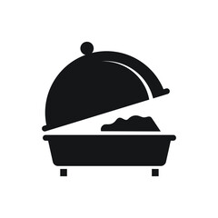 Buffet food catering icon design isolated on white background